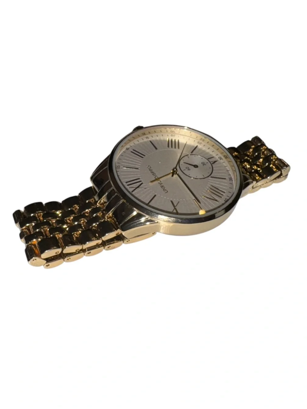 Gold Tone Classic Analog Watch - Roman Numerals